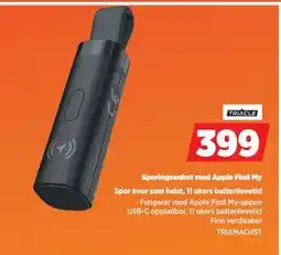 POWER Sporingsenhet med Apple Find My, NOK 399 tilbud