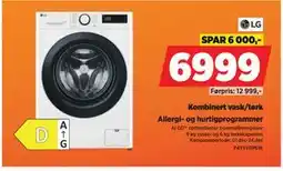 POWER Kombinert vask/tørk, NOK 6999 tilbud