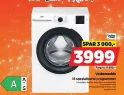 POWER Vaskemaskin, NOK 3999 tilbud