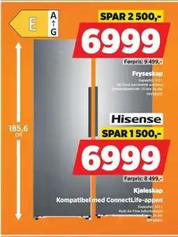 POWER Fryseskap, NOK 6999 tilbud