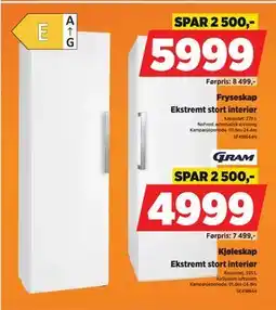 POWER Kjøleskap, NOK 4999 tilbud