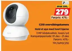 POWER C210 overvåkingskamera, NOK 279 tilbud
