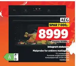 POWER Integrert stekeovn, NOK 8999 tilbud