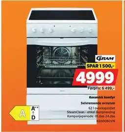 POWER Keramisk komfyr, NOK 4999 tilbud