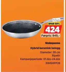 POWER Stekepanne, NOK 424 tilbud