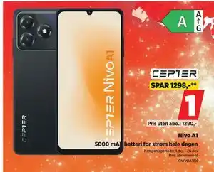 POWER Nivo A1, NOK 1 tilbud