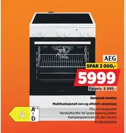 POWER Keramisk komfyr, NOK 5999 tilbud