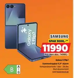 POWER Galaxy Z Flip7, NOK 11990 tilbud