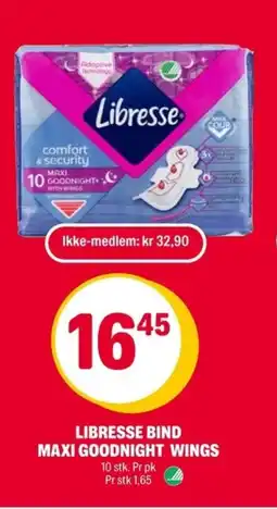 Coop Extra LIBRESSE Bind maxi goodnight wings tilbud