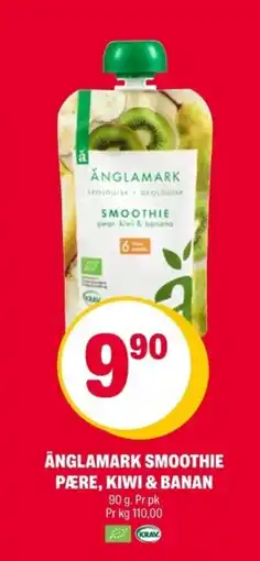 Coop Extra ÄNGLAMARK Smoothie pære, kiwi & banan tilbud