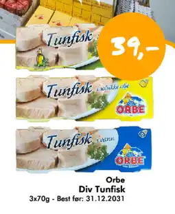 Havaristen ORBE Div tunfisk tilbud