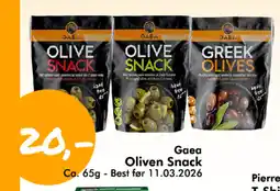 Havaristen GAEA Oliven snack tilbud