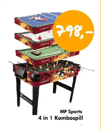 Havaristen Mp sports 4 in 1 kombospill tilbud