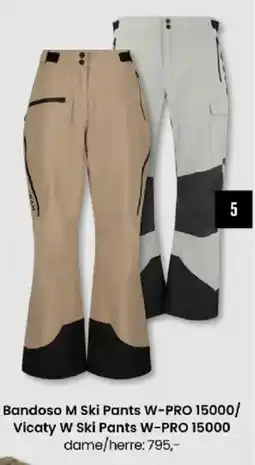 Sport Outlet Bandoso m ski pants w-pro 15000/ vicaty w ski pants w-pro 15000 tilbud