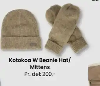 Sport Outlet Kotokoa w beanie hat/mittens tilbud