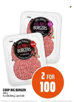 Coop Obs Coop big burger tilbud