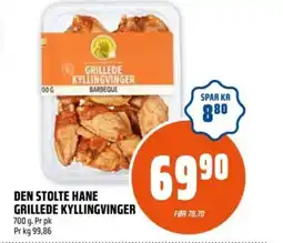 Coop Obs Den stolte hane grillede kyllingvinger tilbud