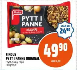 Coop Obs Findus pytt i panne original tilbud