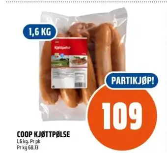 Coop Obs Coop kjøttpølse tilbud