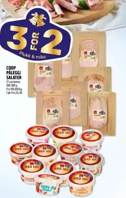 Coop Obs Coop pålegg/ salater tilbud