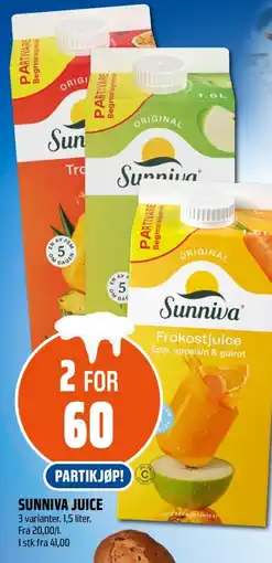 Coop Obs Sunniva juice tilbud