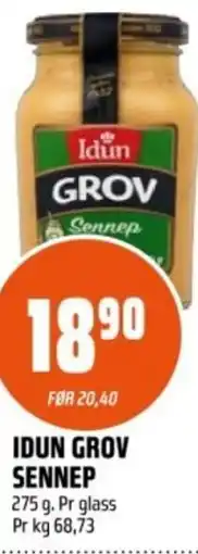 Coop Obs Idun grov sennep tilbud