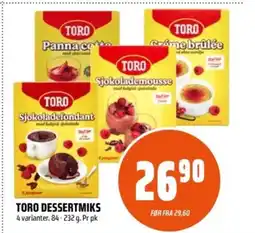 Coop Obs Toro dessertmiks tilbud