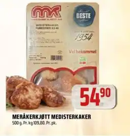 Coop Obs Meråkerkjøtt medisterkaker tilbud