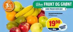 Coop Obs Eple/appelsin/pære/banan tilbud