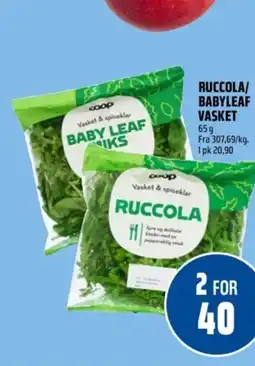 Coop Obs Ruccola/ babyleaf vasket tilbud