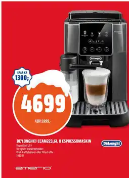 Coop Obs De'longhi® ecam223,61. b espressomaskin tilbud