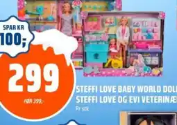 Coop Obs Steffi love baby world doll steffi love og evi veterinaærsett tilbud
