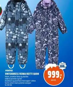 Coop Obs Reima vinterdress reima reitti barn tilbud