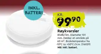 Mekk Røykvarsler tilbud