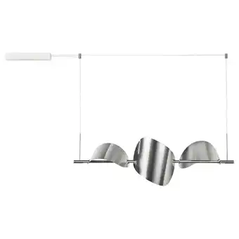 IKEA BackstÖrn led-pendellampe, dimbar/matt aluminium, 108 cm tilbud