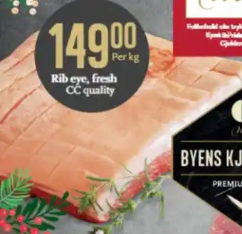 CC Mat Rib eye, fresh cc quality tilbud