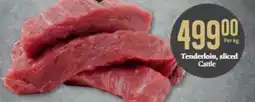 CC Mat Tenderloin, sliced cattle tilbud