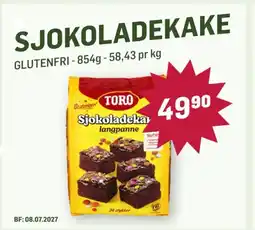 Holdbart GLUTENFRI Sjokoladekake tilbud