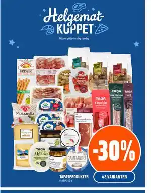 Coop Obs TAPASPRODUKTER tilbud