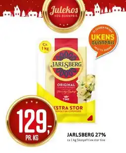 Bunnpris JARLSBERG 27% tilbud