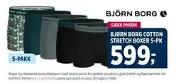 Sport 1 BJØRN BORG COTTON STRETCH BOXER 5-PK tilbud