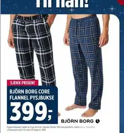 Sport 1 BJÖRN BORG CORE FLANNEL PYSJBUKSE tilbud
