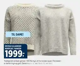 Sport 1 DEVOLD ULLGENSER NORDSJØ / NANSEN tilbud