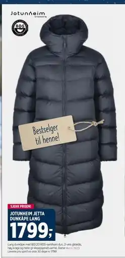 Sport 1 JOTUNHEIM JETTA DUNKÅPE LANG tilbud