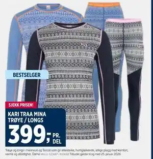 KARI TRAA MINA TRØYE / LONGS