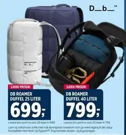 Sport 1 DB ROAMER DUFFEL 25 LITER tilbud