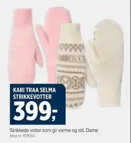 Sport 1 KARI TRAA SELMA STRIKKEVOTTER tilbud