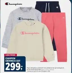 Sport 1 CHAMPION CREWNECK SUIT tilbud