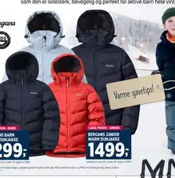 Sport 1 BERGANS JUNIOR WARM DUNJAKKE tilbud