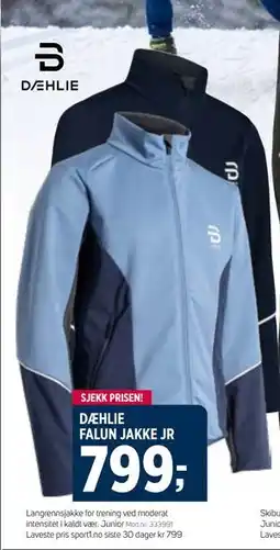 Sport 1 DÆHLIE FALUN JAKKE JR tilbud
